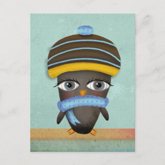 Masculine Christmas Greeting Holiday Postcard