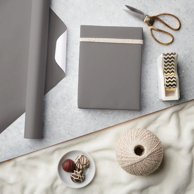 Masculine Dark Grey Design Wrapping Paper (Crafts)