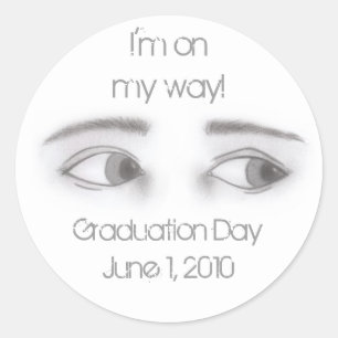 Masculine Eyes Classic Round Sticker