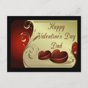 Masculine for Dad Valentine Postcard