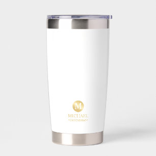 Masculine Gold Personalised Groomsmen Insulated Tumbler