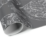 Masculine Grey Pizza Lover Italian Chef Birthday Wrapping Paper<br><div class="desc">Trendy charcoal grey gift wrap printed with hand drawn pizza slices and Italian herbs. The perfect birthday wrapping paper for anyone who loves pizza,  works in a pizza parlour and Italian restaurant chefs</div>