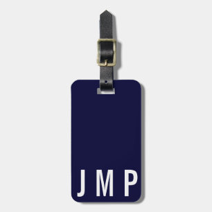 Masculine Initial Simple Personalised Custom TAG