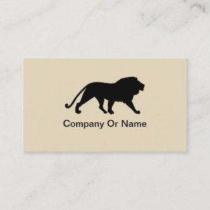 Masculine Lion Design Business Card