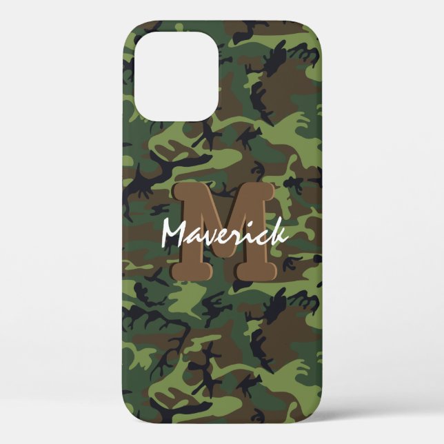 Masculine Military Army Camouflage Case-Mate iPhone Case (Back)