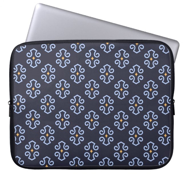 Masculine Modern, Abstract Geometric Pattern. Laptop Sleeve (Front)