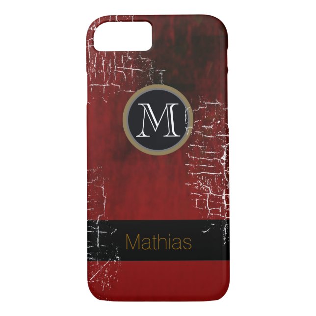 masculine monogram Case-Mate iPhone case (Back)