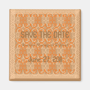 Masculine Save the Date  Magnet