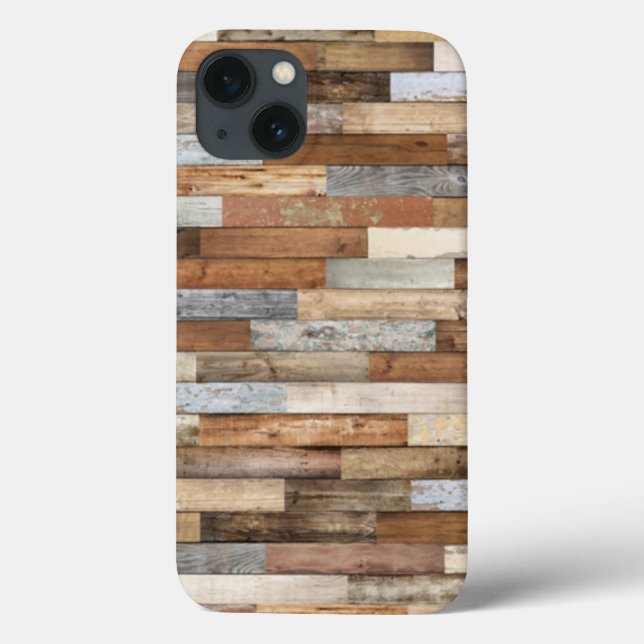 Masculine Woodgrain Rustic Wood Case-Mate iPhone Case (Back)