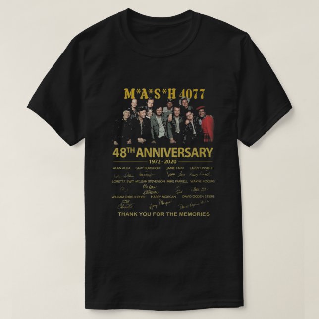 Mash 4077 48th Annversary T-Shirt (Design Front)