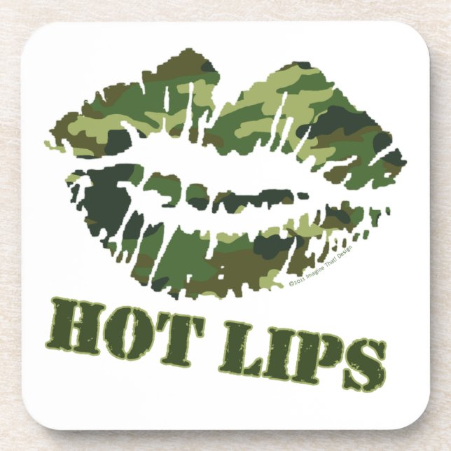 MASH Hot Lips Coaster (Front)