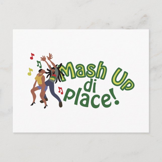 Mash Up Di Place Postcard (Front)