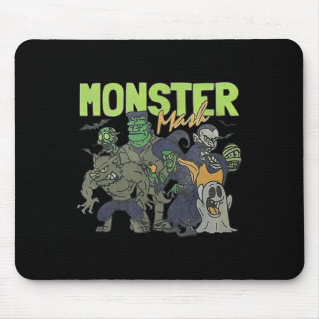 Mash Vintage Ghost Halloween Funny  Mouse Mat (Front)