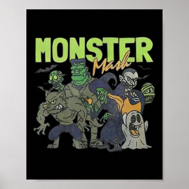 Mash Vintage Ghost Halloween Funny  Poster (Front)