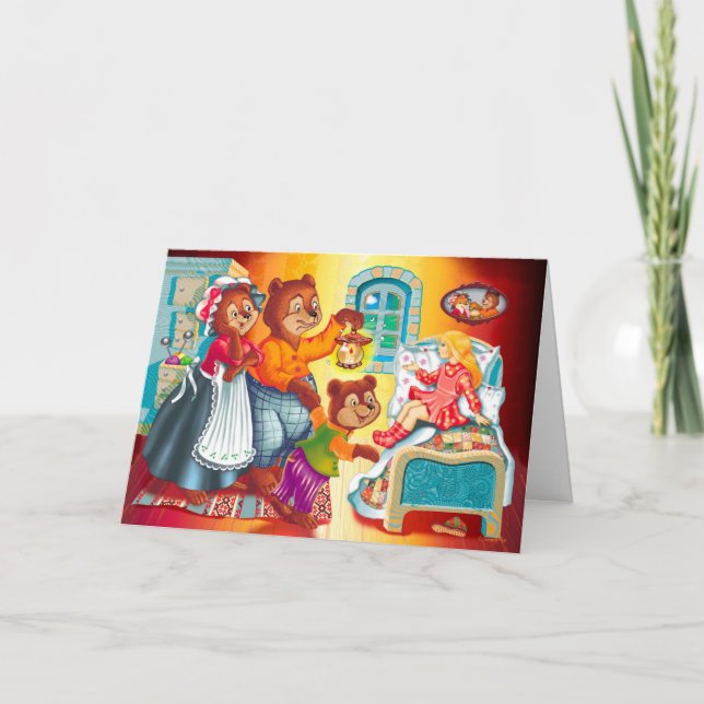 Masha and 3 bears card (Front)