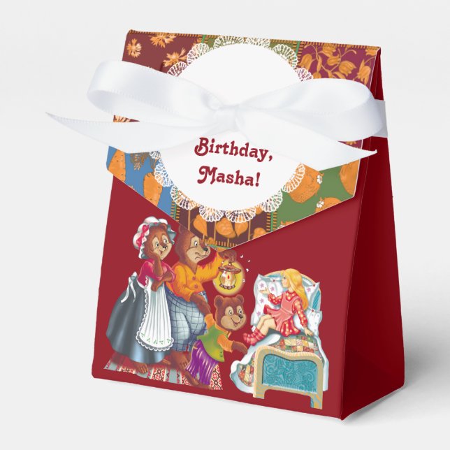 Masha and 3 bears favour box (Front Side)