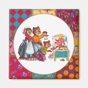 Masha and 3 bears magnet