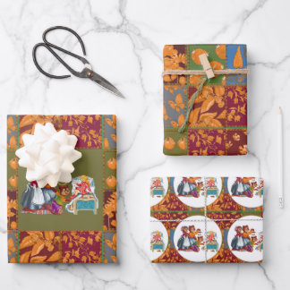 Masha and 3 bears  wrapping paper sheet
