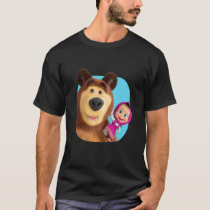 Masha and the Bear Duo together blue T-Shirt