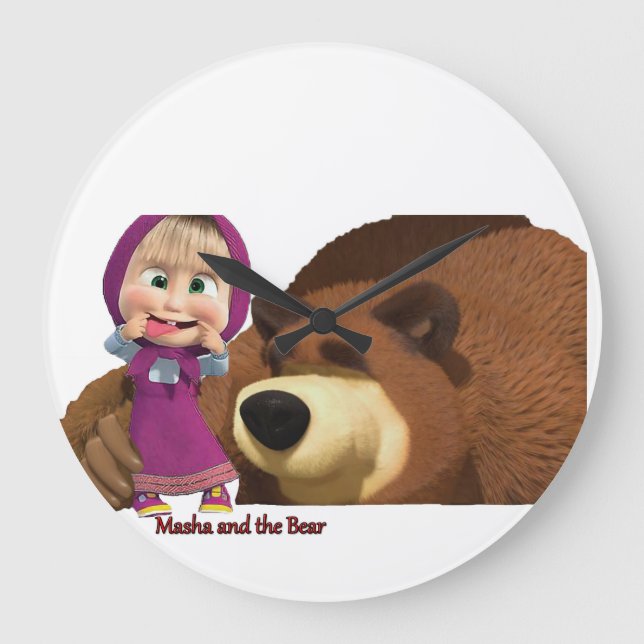 Masha and the Bear Large Clock (Front)