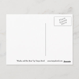 Masha and the Bear Postcard