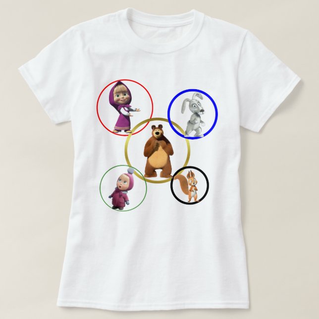 Masha and the Bear  T-Shirt (Design Front)