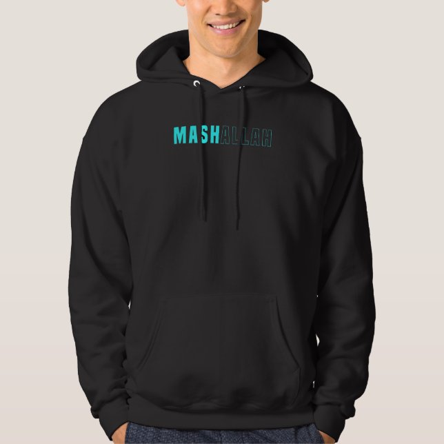 Mashallah  Allah Islam Muslim Hoodie (Front)