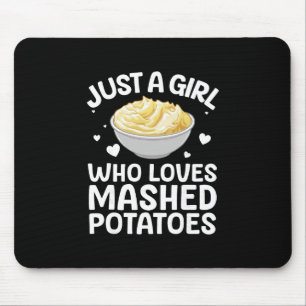 Mashed Potato Art For Women Girls Thanksgiving Mas Mouse Mat
