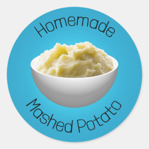 Mashed Potato Classic Round Sticker