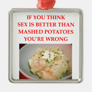 mashed potatoes metal tree decoration