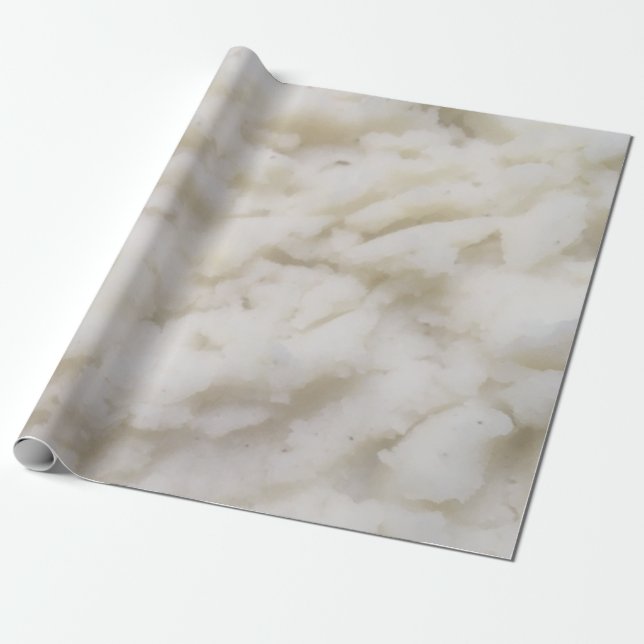 Mashed Potatoes Wrapping Paper (Unrolled)