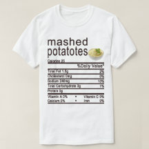 mashed potatotes Nutrition Facts label