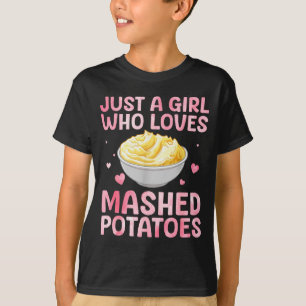 Mashed Tato Art For Women Girls Thanksgiving Mashe T-Shirt