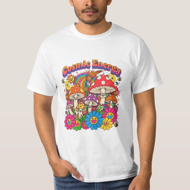 MASHROOM COSMIC ENERGY T-Shirt (Front)