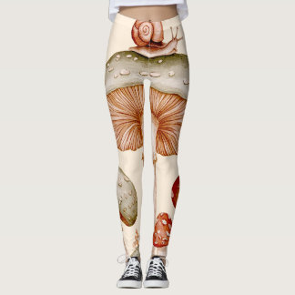 mashrum print leggings