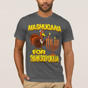 Mashugana For Thanksgivukkah Turkey Menorah Tshirt