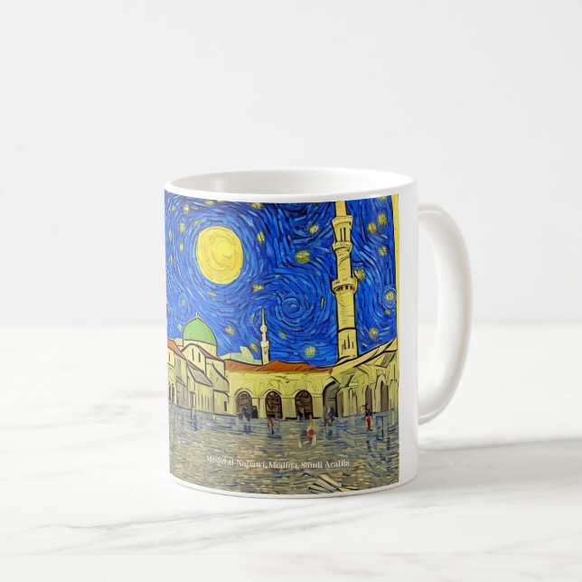 Masjid al-Nabawi, Medina, Saudi Arabia on a Mug (Front Right)