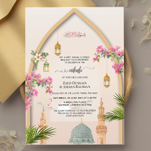 Masjid An-Nabawi Personalized Nikah Invitation