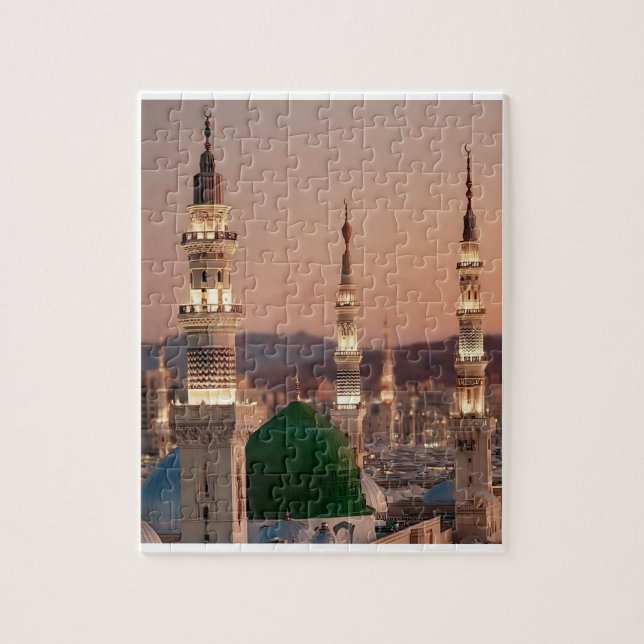 Masjid e Nabvi Islamic Jigsaw Puzzle  (Vertical)