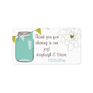 Masjon Jar Thank You Labels