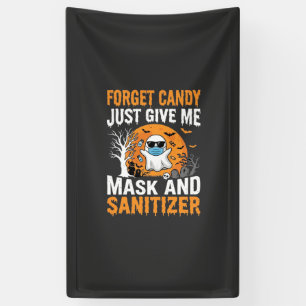 Mask and Sanitizer Halloween Ghost Design_1 Banner