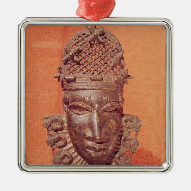 Mask, Benin Metal Tree Decoration (Front)