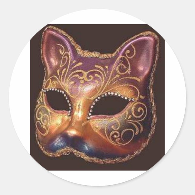 Mask Classic Round Sticker (Front)