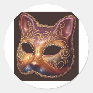 Mask Classic Round Sticker