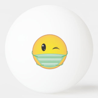 Mask Emoji Ping Pong Ball