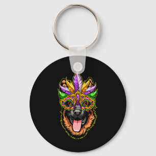 Mask German Shepherd Key Ring