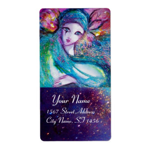 MASK IN BLUE , pink green gold sparkles