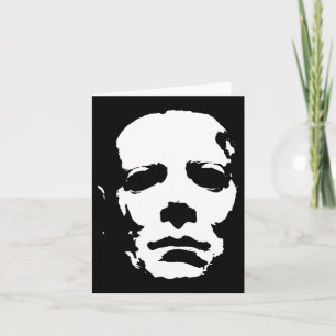 Mask Killer Classic Horror Movie Lover Halloween Card