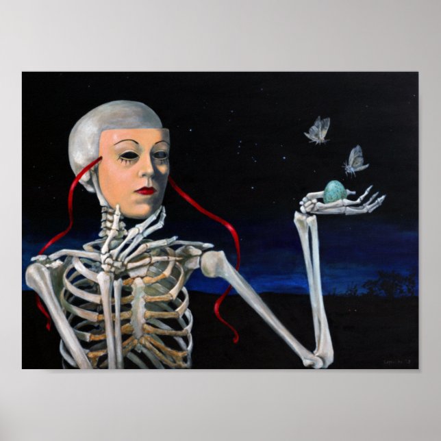 "Mask of Life" by Christiane Cegavske Poster (Front)