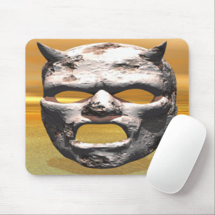 Mask of Stone Mouse Mat